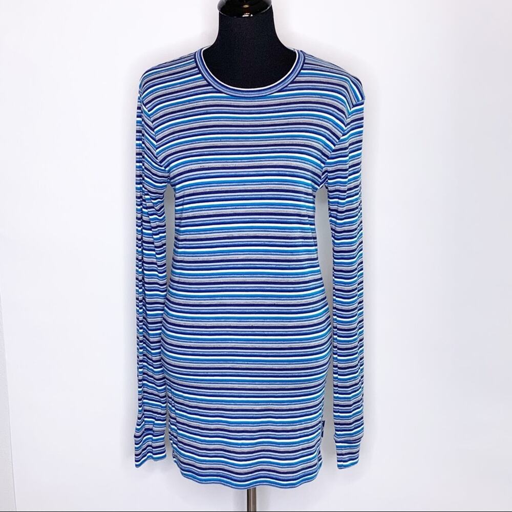 Kathmandu blue gray stripe ribbed dress or tunic size Extra Large XL